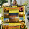 Sunflower Sunset Quilt Blanket  Quilt